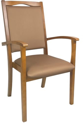 Erides Alexander Hochlehner Rustikal – Ergonomischer Armlehnenstuhl für Senioren und Pflege