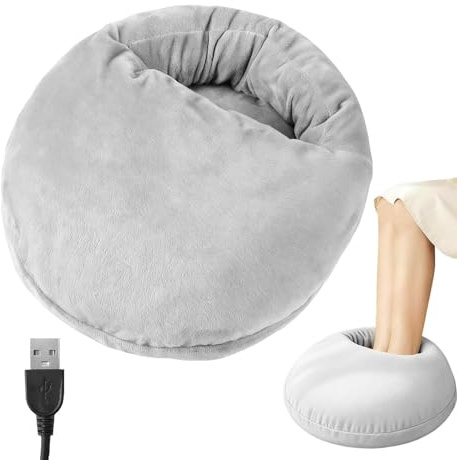 Chauffe-Pieds Électrique - Appareil de Chauffage Ajustable 3 Modes de Chaleur - Coussinet Chauffant Pour Les Pieds - Pour Femmes et Hommes à la Maison au Travail au Lit sur Chaise en Camping