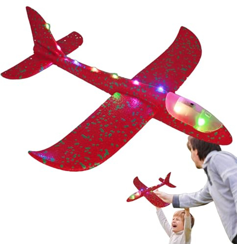 Smidigt Skum Flygplan - Leksaksflygplan, Segelflygmodell | 48 cm Flygvapenform Lätt att pilotera, robust utomhusgjutning, för fester, evenemang och möten för barn