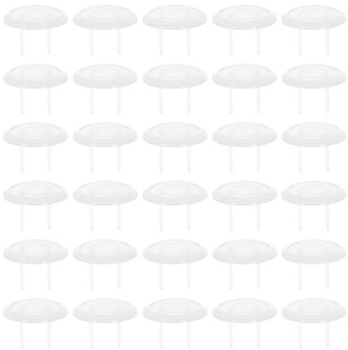 PAMINGONO Protectores de Enchufes Eléctricos para Bebés 50 Unidades Transparentes Tapas de Seguridad Aislantes para Tomas de Corriente Estándar Protección Infantil para Uso Doméstico