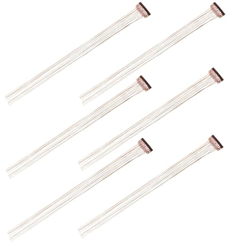 Garneck Hair Tinsel Extensions with Pet and Iron Material 6pcs for Women and Girls Convenient to Use Sparkling Fairy Hair Accessories for Halloween and Cosplay