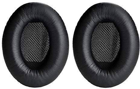 Yizhet Cuscinetti Cuffie Compatibile con Bose QuietComfort 2 Q2 QuietComfort 25 Q25 QuietComfort 15 Q15 Padiglioni Cuffie di Ricambio per Bose SoundTrue SoundLink Around Ear II AE2 (1 Paio, Nero)