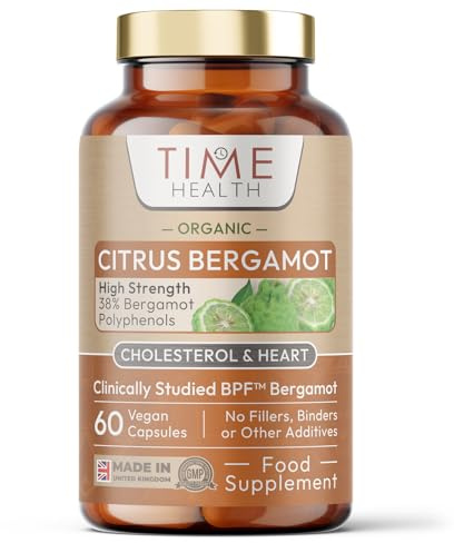 Organic Citrus Bergamot Extract - 60 Capsules - High Strength 38% Bergamot Polyphenols - 500mg - Clinically Studied BPF® - UK Made Supplement - Zero Additives - GMP Standards - Vegan