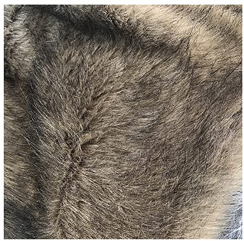 Tyg Av Konstpäls 160x50cm Shaggy Fur Tyg Fluffy Fuzzy Konstgjord Päls Tyg Lång Hög För DIY Craft Pad-tillbehör Kostym Mode Område Mattor Dekoration Av Kameragolvet(Color:3 brown)