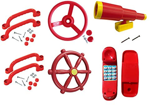 F Fityle Accessoires de, Ensemble de Jeu extérieur, Facile à Installer, pièces jointes de Jeu de balançoire de télescope de Pirate pièces de