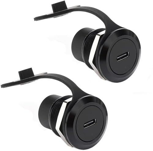 PENGLIN 2 Stück USB Typ C 3.1 Einbaustecker, | Buchse zu Buchse Pass-Through-USB-Anschlussmodul, Datenübertragungserweiterung Konverter für Audio-Video-Netzwerkgeräte