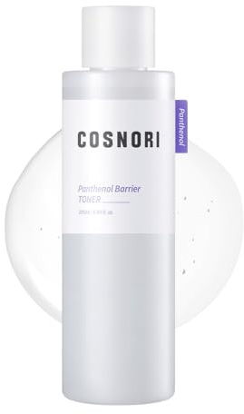 COSNORI Panthenol Barrier Toner - Tónico vegano fortalecedor de la barrera cutánea, cuidado de la piel coreano, alto contenido de pantenol, extracto de ciruela Kakadu, 6,93 fl.oz.