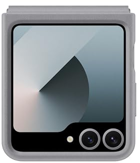 Samsung Kindsuit Case Custodia pieghevole in ecopelle per Galaxy Z Flip6 | Z Flip7 FE, Gray