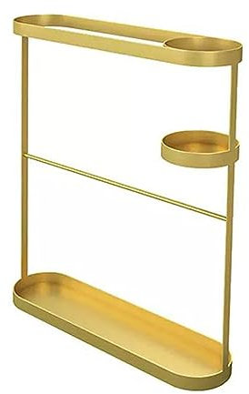 GLigeT Schirmständer Freistehender Schirmständer, Schirmhalter, Schirmständer aus Metall, Dekoration for den Innen- und Außenbereich, for Lange und gefaltete Schirme Regenschirmständer(Color:Gold)