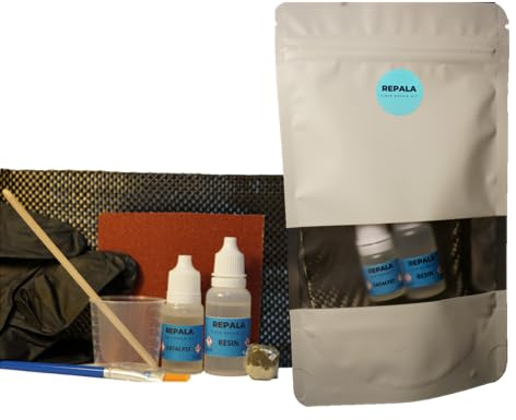 Réparation de fibr de carbone | Kit réparation fibre de carbone et résine époxy transparente | Kit vélos