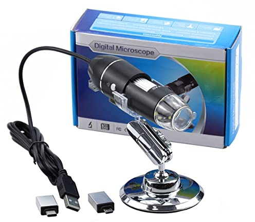 Mikroskop-Zubehör, Megapixel, 500 x 1000 x 1600 x 8 LED, USB-Mikroskop, Haltbarkeit und zuverlässige Leistung (1600 x)