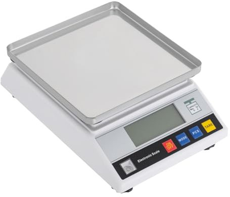 Laborwaage mit Zähl- und Tarafunktion Hochpräzise Analysenwaage Intelligente Wissenschaftliche für Küchen Labors Postämtern Weiß 26 * 18 * 6.4CM