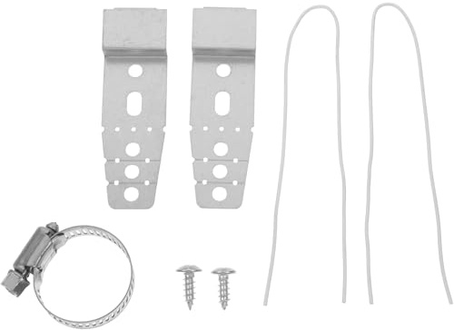 ANDRESLAD Kit Fissaggio Lavastoviglie Piastra Di Montaggio e Clip Regolabili Staffe Per Installazione Su Piano Di Lavoro Di Ricambio Metallo Per Uso Domestico