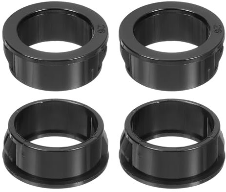 sourcing map Lot de 12 œillets ronds en nylon à clipser pour câble, diamètre de montage de 3,8 cm, œillets de trou de câble en plastique pour câblage