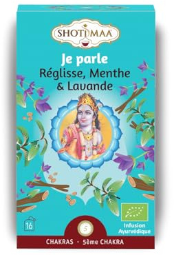 Tisane Infusion Bio Je Parle - Idéale pour le matin - Énergétiques Naturelles pour Équilibre et Bien-Être - Moment de Détente et de Stabilité - Réglisse, Menthe & Lavande