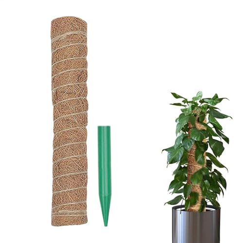 yupeuooe Monstera - Pali di muschio per piante rampicanti, supporto per muschio in fibra di cocco rimovibile, bastoncini da giardino, traliccio per piante d'appartamento, per pothos, filodendro, per