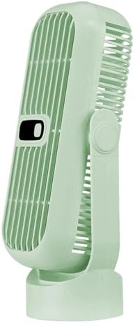 Ventilateur de bureau - Ventilateur de table rechargeable | Ventilateur de refroidissement à 360 degrés | Ventilateur électrique pour table | Refroidisseur électrique rouge | Ventilateur de