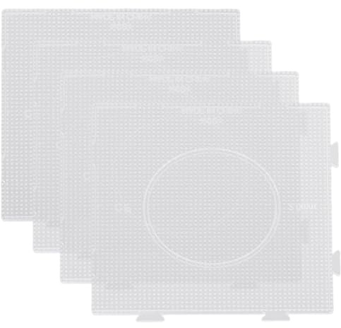 HDBHSBE 4pcs da 2, 6 mm a pegboard Quadrati Trasparenti Grandi pegboard Quadrati Perline per Perle di Materiale Perline 2, 6 mm