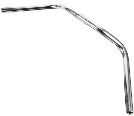 OFFSCH Manubrio per Bicicletta retrò in Acciaio Inox Argento, Leggero | Superficie Liscia, senza Sbavature, Resistente All'usura, per Ciclismo e Gare, Accessorio Bici Vintage