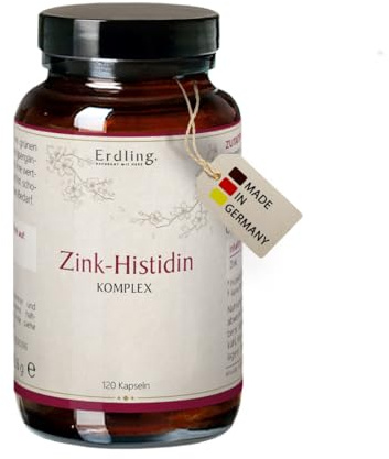 Waldkraft Zink-Histidin Komplex 120 Kapseln – Hochdosiert mit Zinkbisglycinat, L-Histidin, Acerola Vitamin C & Selen – Optimale Bioverfügbarkeit – Vegan & ohne Füllstoffe