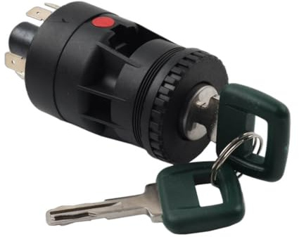 GZYF 11039211 Interruttore con chiave 15082295 11007281 per Caricatore gommato L330D, L330E, L50B, L60E, L70, L90 Metallo e plastica Nero
