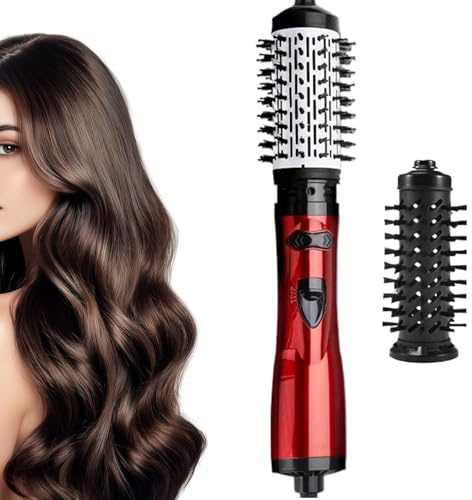 Styleur Pour Cheveux - Brosse Sécheuse Ionique Rotative 3 Températures,Brosse Soufflante Rotative À Ions Négatifs Avec Fonction Lisseur,Pour Femmes, Styling, Lissage, Beauté, Voyage Et Salon À