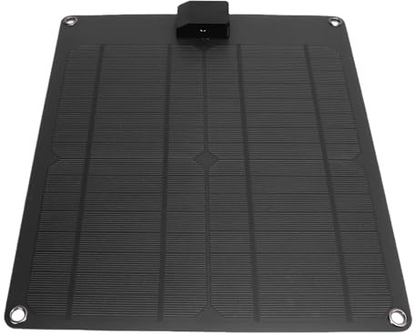 Asixxsix 30W 12V Solarpanel Ladegerät, Monokristalline Solarbatterie Trickle Ladegerät Maintainer mit Smart Controller, IP67 Wasserdicht für Auto Boot RV Off Grid Anwendungen