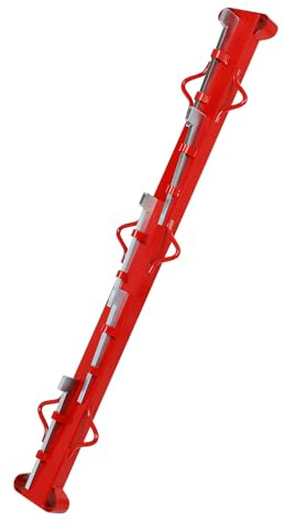 Fence Stretcher, 4ft Woven Wire Fence Stretcher Bar with 5 Wedges, Heavy Duty Carbon Steel Stretcher Bars Tools for Farms, Ranches, Pastures, Garden Barriers & Outdoor Fencing Fence Puller