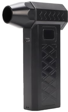 Hamwesh Dépoussiéreur à Air comprimé, Dépoussiéreur électrique 110 000 Tr/min, Souffleur D'air sans Fil Rechargeable à 4 Vitesses Réglables, Souffleur de Poussière pour Ordinateur (BLACK)