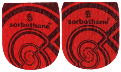 Sorbothane häl, 43–49 stor (UK 9–13), klackdynor för fotbollsskor, löpare och vandrare, stötdämpande skoinsats för plantar fasciit, hälstöd, ankelsmärta och hälsporre, hälkuddar