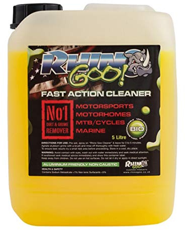 Rhino Goo! Fast Action Cleaner 5L - Bike Cleaner & Chain Degreaser for Mountain Bikes, Road Cycles, Motocross Bikes, Quad bikes & Road Motorcycles