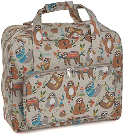Hobby Gift Sewing Machine Travel Carry Storage Bag, Sloth