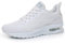 AFFINEST Donna Uomo Scarpe da Ginnastica Scarpe da Corsa Sportive Fitness Running Air Sneaker Basse Interior Casual all'Aperto Unisex Bianca 39