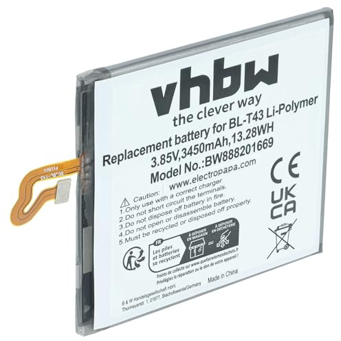 vhbw Batteri kompatibel med LG G810, G8S ThinQ, G8S ThinQ Global, LM-G810EAW mobiltelefon smartphone telefon (3450 mAh, 3,85 V, Li-Polymer)