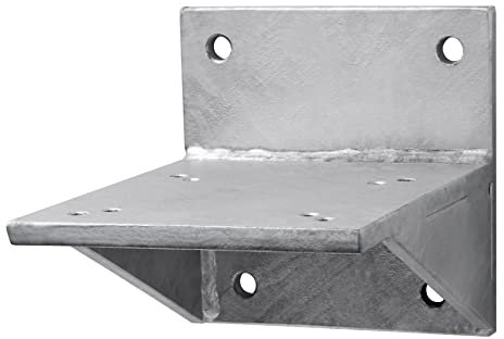 Schneider Universal-Wandkonsole für Sonnenschirme, 897-60, zum Befestigen an Mauern, feuerverzinkt, silbergrau