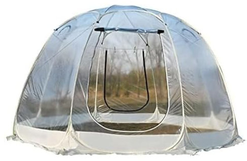 Gazebo pop-up con cupola a igloo per 3-6 persone, tettoia per patio da giardino con cupola a igloo, tenda a stella da campeggio per case a bolle all'aperto, capsula meteorologica in serra per feste