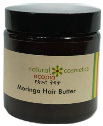 Moringa Haarbutter mit Sheabutter: Intensive Pflege für gestresstes Haar, hormonell bedingten Haarausfall und während der Menopause