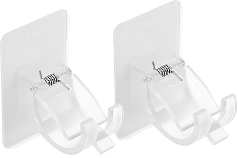 2 Satz Haken Zum Aufhängen Der Duschvorhangstange Selbstklebende Gardinenstangenhalter Verstellbare Vorhangaufhänger Gardinenstangenhalterung Abs Spurstange Verstellbare Stange