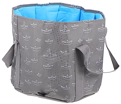 Cubo Plegable de 25 L para Pies y Coche, Oxford Peva Resistente