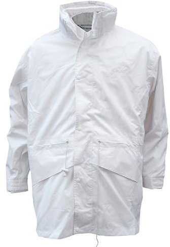Cathedral Mens White Bowls 100% Waterproof 3 In 1 Rain Jacket With Removable Zipped Fleece Jacket Foldaway Hood Pockets & Storm Cuffs (UK, Alpha, XXL, Regular, Regular, White)