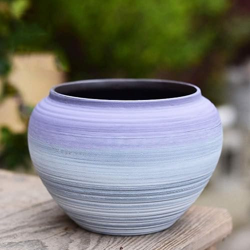 Sukkulenten-Blumentopf mit Loch, atmungsaktiver Keramik-Blumentopf, zylindrischer Keramik-Pflanztopf für Kakteen, Sukkulenten, Heim- und Gartendekoration, Bonsai-Topf, Geburtstagsgeschenk – Stil 3 (St