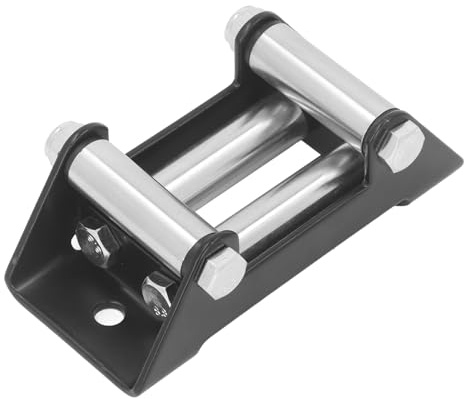 Segrehy 4 Way Winch Roller Fairlead, Towing Winch Guide for 4500LB High Strength Steel Cable Off Road Truck Recovery Vehicles