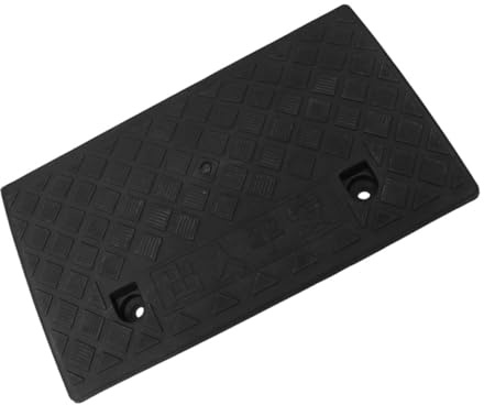 ZUNOXAZ Accesso in Gomma Nera 50x27x10 Cm, Protezione Per Cavi e Tubi, Pedana Per Scooter, Auto e Sedia a Rotelle, Antiscivolo e Leggera Per Uso Domestico e Veicoli