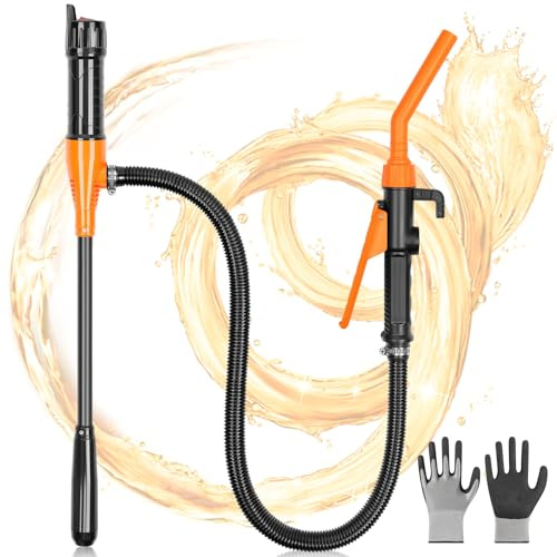 Elektrisk transferpump, bärbar elektrisk oljepump, bränsleöverföringspump, batteridriven, vätskeöverföringspump, gas 2,4 GPM, automatisk vätskeöverföringspump för vatten, olja, diesel