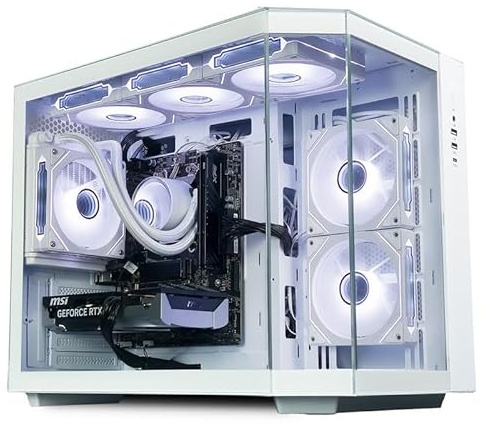 ionz Gaming PC Desktop | Intel i5-12400F | NVidia RTX 5070 | 16GB RAM | 1Tb NVME SSD | 120 AIOmm | 650W 80+ PSU | Windows 11 | WiFi - Apex- White