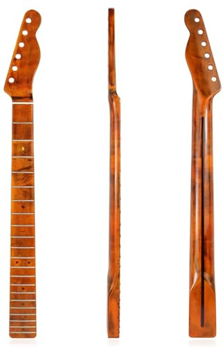 Gitarrhals Glossy Gitarrhals med bakre mittlinje, lönnhals, klass 21