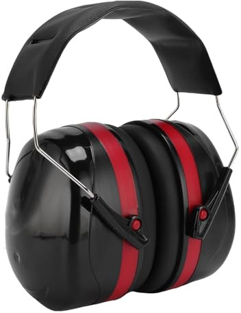ZDETGU Cuffie con Cancellazione del Rumore con 27 DB NRR – Cuffie Antirumore per Lavori Edili, Cura del Prato Ed Eventi – Design Leggero e Pieghevole per Lavoro, Viaggi e Studio