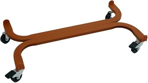Tecnokit Carrello portapiante, Varie Dimensioni, con Ruote industriali Ø 5 cm, Struttura in Acciaio, Adatto per Interni ed Esterni, Giardinaggio. (Rettangolare cm 70, Cotto)