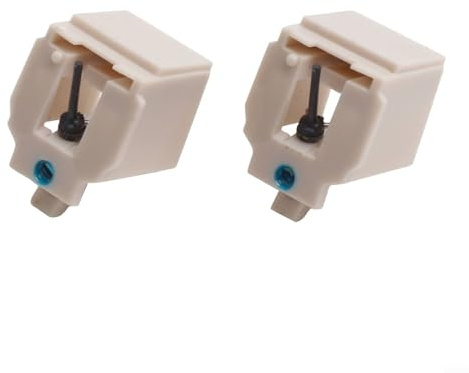 Momfin 2 st ATN3600L ersättande stylus för Audio-Technica AT-LP60, AT-LP60X, AT-LP60XBT, AT-LP60-USB, AT-LP2D, AT-PL50 skivspelarnål, kolfiberspets