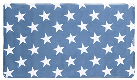 WENKO Wanneneinlage Stella Dunkelblau - Antirutsch-Badewannenmatte mit Saugnäpfen, Kunststoff (TPR), 40 x 70 cm, Dunkelblau